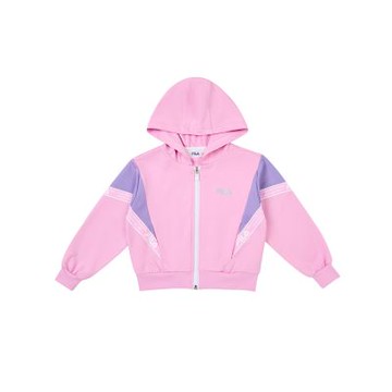 FILA KIDS 童抗UV吸濕排汗針織外套-粉色 5JKY-8004-PK