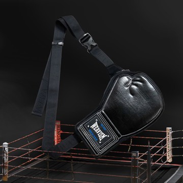 重拳立體環保皮革包-拳擊黑