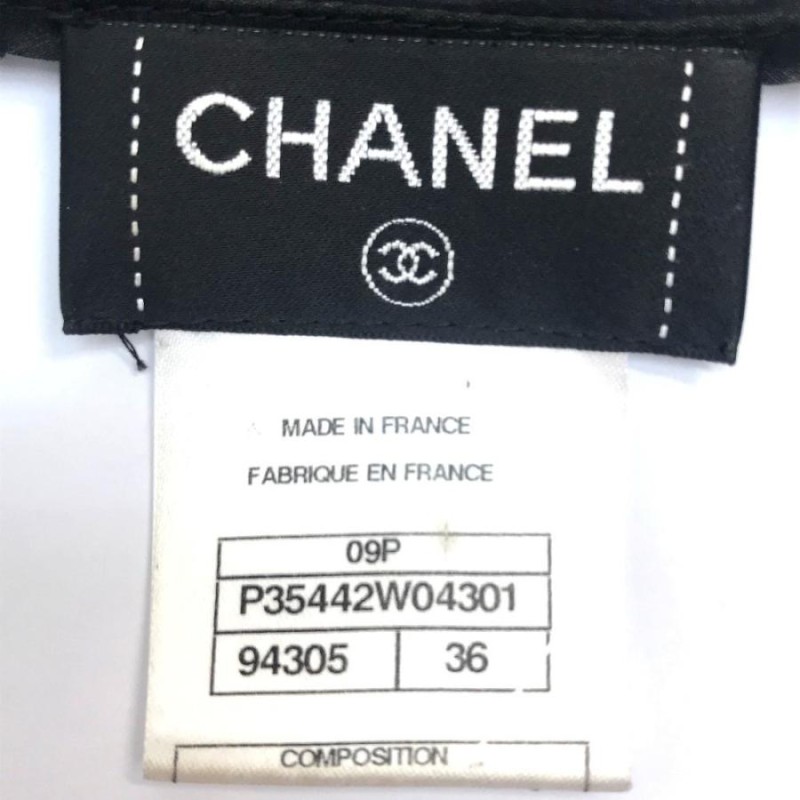 CHANEL シャネル P35442W04301 ノースリーブ シースルー トップス 服