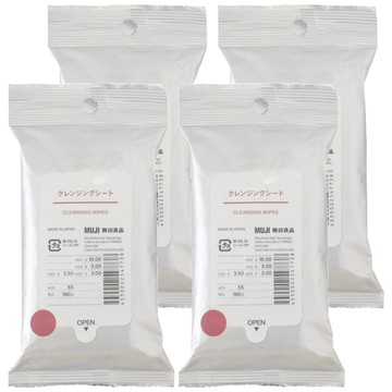 MUJI 無印良品 攜帶用卸妝巾  12入  4包