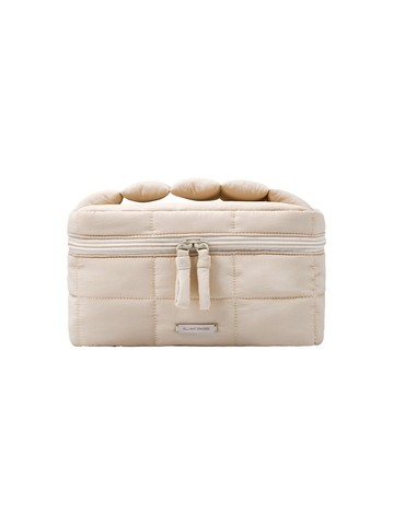 【BLANK SPACE】 Uno 蓬蓬豆腐化妝包(米白色)