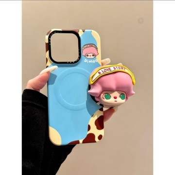 🌟小象免運🌟適用蘋果iphone16promax立體硅膠可愛15pro磁吸14支架13ins手機殼