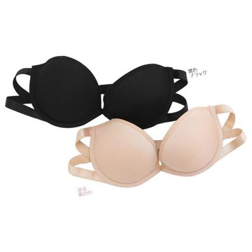 無肩帶內衣聚攏防滑上托小胸加厚婚紗禮服文胸一字肩隱形胸貼