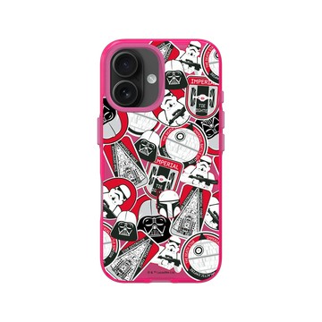 iPhone 16 Clear 粉漾桃 - 迪士尼-星際大戰 Star Wars - Sticker-紅