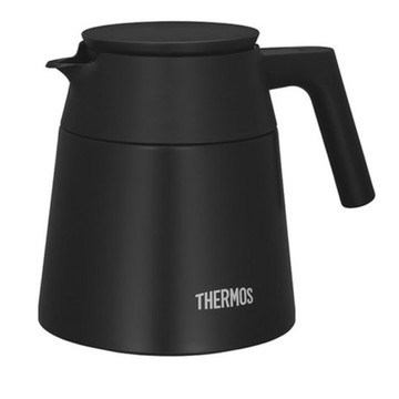 [福利商品]22-13_THERMOS 膳魔師 真空隔熱咖啡壺 TTF-720BK, 啞光黑, 720ml, 1個