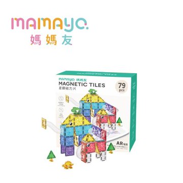 媽媽友mamayo 磁力片 滾球軌道魔法組79pcs