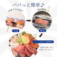 海鮮丼のたれ付！海鮮三昧贅沢3色丼セット 100g×3パック