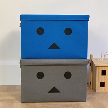 ins韓風兒童玩具帶蓋可折疊收納箱辦公室車載收納盒幼兒園儲物箱