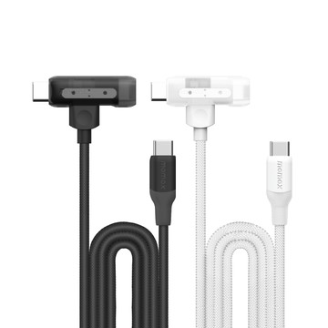 MOMAX 1-Link Flow Duo 60W PD 2合1 USB-C MFI認證充電線 1.5m