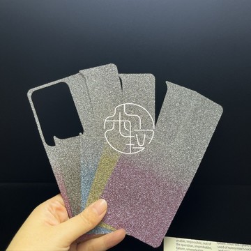 漸變DIY 閃粉卡紙 透明手機殼背卡 創意 簡約 適用 三星 S26 S25 S24 S23 S22 A56 裝飾卡紙