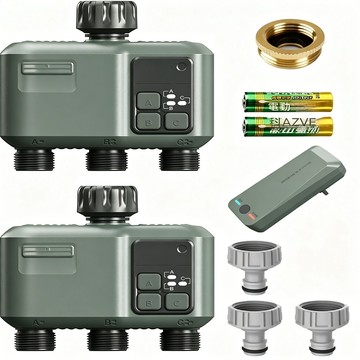 滴劍/滴頭/滴灌零件 三路遠程澆水器自動澆花器手機WiFi定時噴淋噴霧花園灌溉