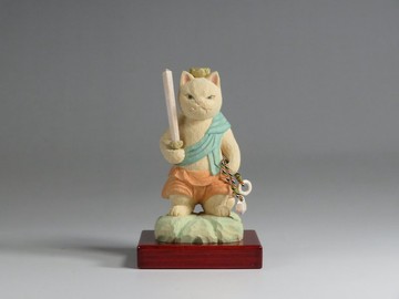 木雕貓佛2011