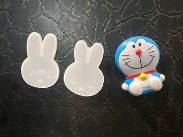 日本 米菲臉系列磁鐵灰色 壓克力磁鐵 2入