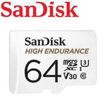【公司貨】SanDisk 64GB High Endurance microSDXC U3 V30 記憶卡