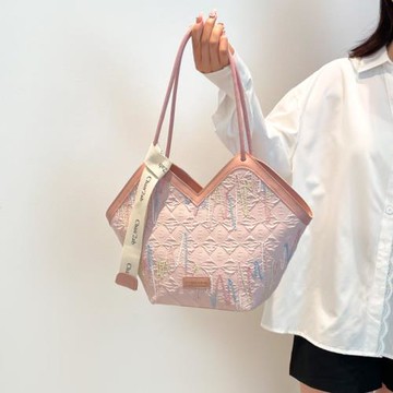 韓版包包女大容量2025新款夏季休閑斜挎布包時尚通勤托特包單肩包