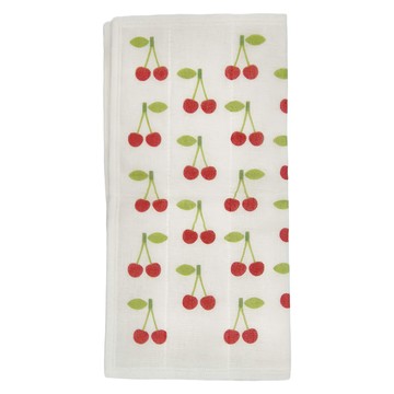 HARADA ORIMONO 原田織物 七重紗家事布 櫻桃紅  30 x 30cm  1條