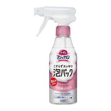 asdfkitty*日本製 花王 免刷洗 馬桶清潔消臭 泡沫噴霧 白色花香 300ML-正版商品