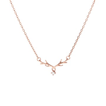 [純銀] 奇蹟鹿角鎖骨鍊 / 2色 / Miracle Antlers Necklace