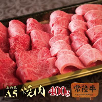 ふるさと納税 水戸市 常陸牛A5焼肉セット 400g　ご自宅用