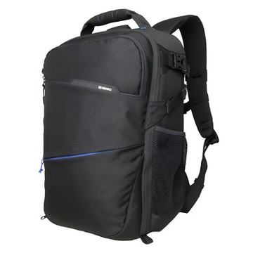 BENRO 百諾 伽瑪系列 雙肩攝影背包 Gamma300 可容納2台相機和6-8個鏡頭 15吋筆電 防水耐磨 附防雨罩  黑色  1個
