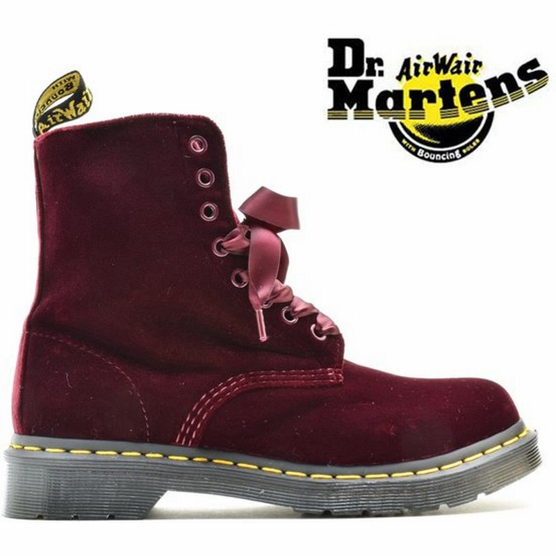 ドクターマーチン 8ホール ブーツ ベルベット チェリーレッド レディース 1460 Pascal R 通販 Lineポイント最大0 5 Get Lineショッピング