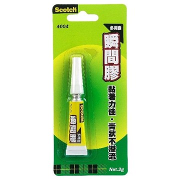 本月熱銷推薦 滿額再折【史代新文具】3M 4004 2g 多用途瞬間膠