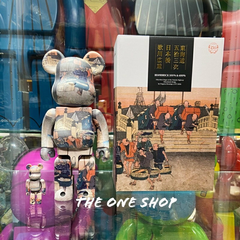 TheOneShop BE@RBRICK 歌川廣重 東海道五拾三次 日本橋 浮世繪 100% 400% 藝術 庫柏力克熊