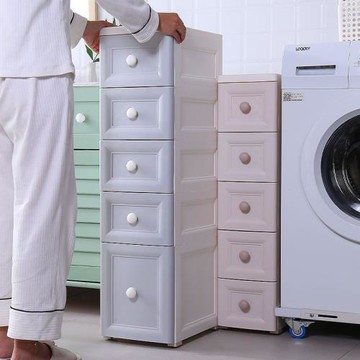 //夾縫抽屜收納柜子落地小型縫隙儲物柜置物架多功晨之依