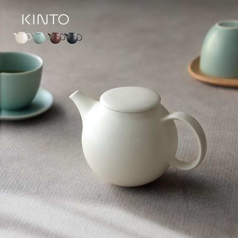 KINTO キントー PEBBLE ティーポット 480ml(紅茶 中国茶 おしゃれ 北欧 急須 茶器 磁 かわいい 耐熱 陶器 日本茶 日本製 ポット  緑茶 おすすめ ハーブ ティー) | LINEショッピング