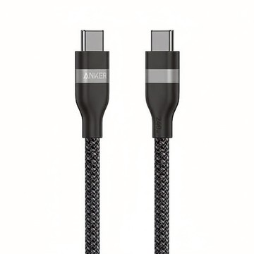 ANKER USB-C-USB-C 編織充電線 240W  0.9m  黑色  1條