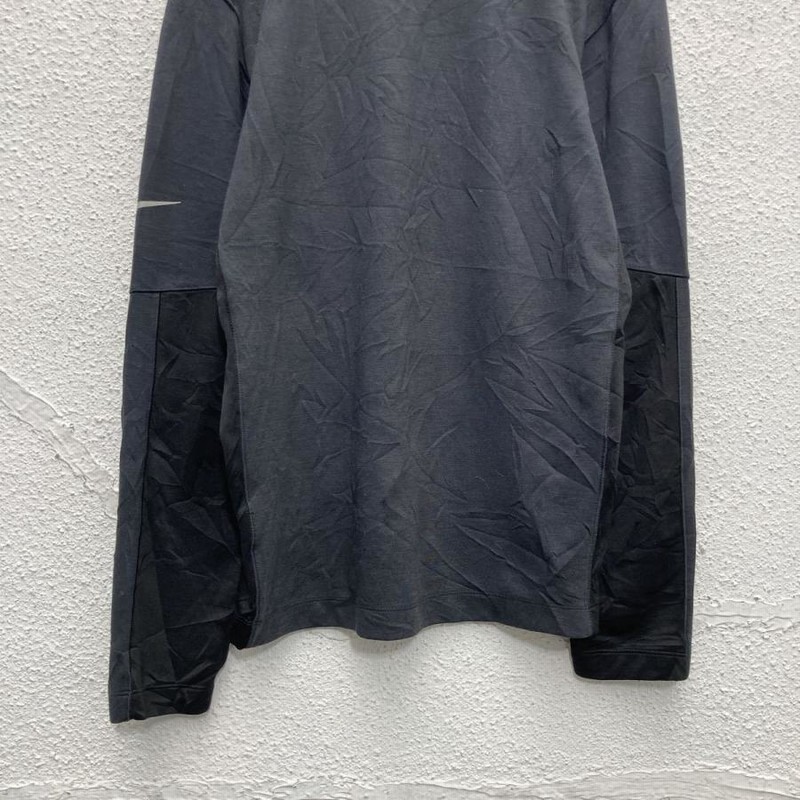 NIKE golf 長袖 ロゴ Tシャツ S ブラック ナイキ ゴルフ ドライ