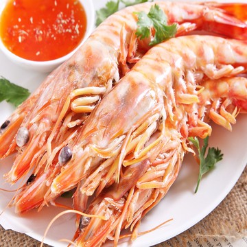 【華得水產】野生特大明蝦1盒(3-5尾/400g/包)