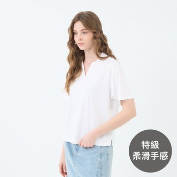 GIORDANO 女裝V領POLO衫 Liquid Touch系列【多色任選】05315203