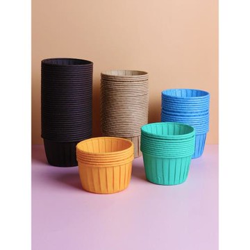 黑色紙杯蛋糕紙杯大號卷邊防油馬芬杯可進烤箱耐高溫烘焙戚風杯子