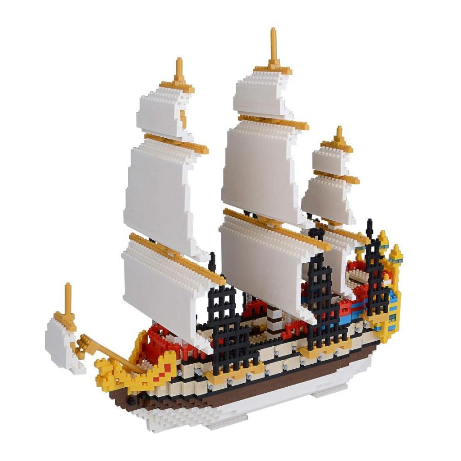 Geniteen Building Blocks Set, Pirates Ship Model Building Blocks