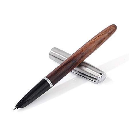 Fountain Pens Luxury Wood Fountain Pen Finance Standard Metal Nib Ink Pens for School Student Office Writing Stationery Calligraphy Pen, Consistent Wr