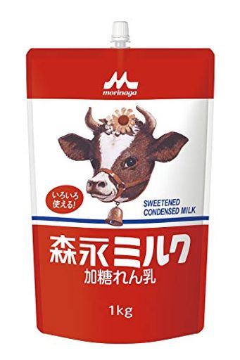 森永 加糖れん乳 森永ミルク スパウトパウチ 1KG [業務用 大容量 コンデンスミルク 練乳]