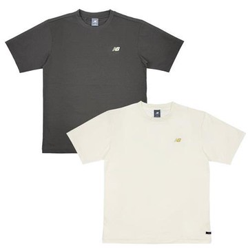 New Balance 短袖上衣 男裝 速乾 寬鬆 黑/米 NEF29501DKG/NEF29501IV