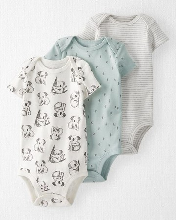 Baby 3-Pack Organic Cotton Rib Bodysuits