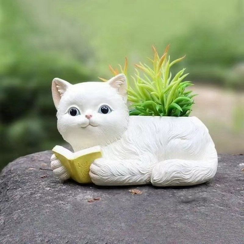 植木鉢 プランター 鉢植え 屋外 庭先 可愛い 動物 ネコ 猫 盆栽 通販 Lineポイント最大0 5 Get Lineショッピング