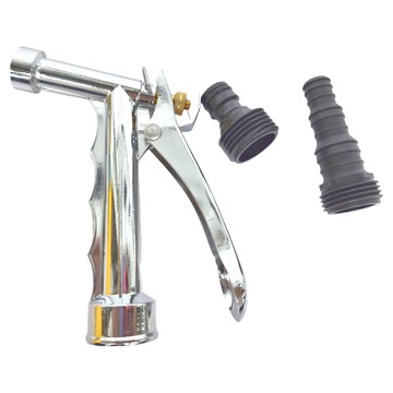 Elephant Waters 沐象 鋅合金無段式水槍 附兩種規格接頭  銀色  1組