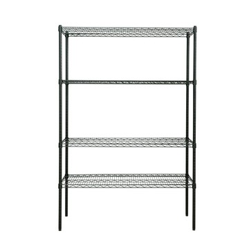 【dayneeds】荷重型 120x45x180公分 四層波浪架 黑色