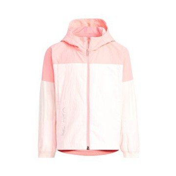 Adidas Lk Ce Wv Jkt 大童 童裝 粉色 印花 連帽 休閒 運動 外套 JN9569