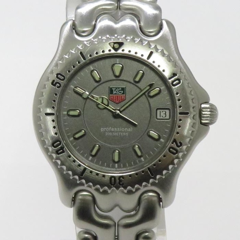 中古】TAG Heuer メンズ 腕時計 クオーツ SS セル デイト プロフェッショナル グレー文字盤 WG1113-0 | LINEショッピング