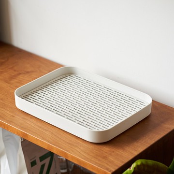 水杯托盤家用放茶杯的瀝水盤濾水茶具盤子長方形茶水杯子茶盤