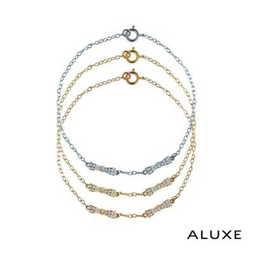 ALUXE 亞立詩 18K金 鑽石手鍊 蝴蝶結之愛 BR0137