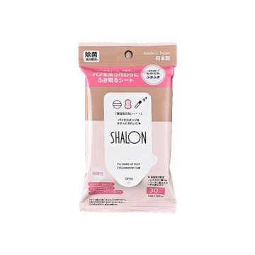 SHALON 粉撲/海綿清潔濕巾 30枚/包