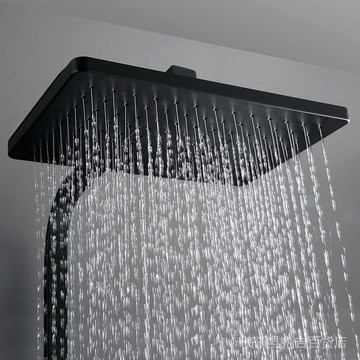 黑色智能淋浴花灑套裝家用美式浴室衛生間淋雨沐浴衛浴噴頭淋浴器 4UIH