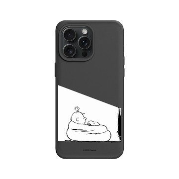 iPhone 15 Pro Max SolidX 黑 - 史努比 Snoopy - Snoopy&Charlie Brown追劇時間