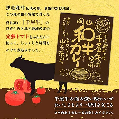 岡山県名産黒毛和牛千屋牛使用のご当地カレー(200g)